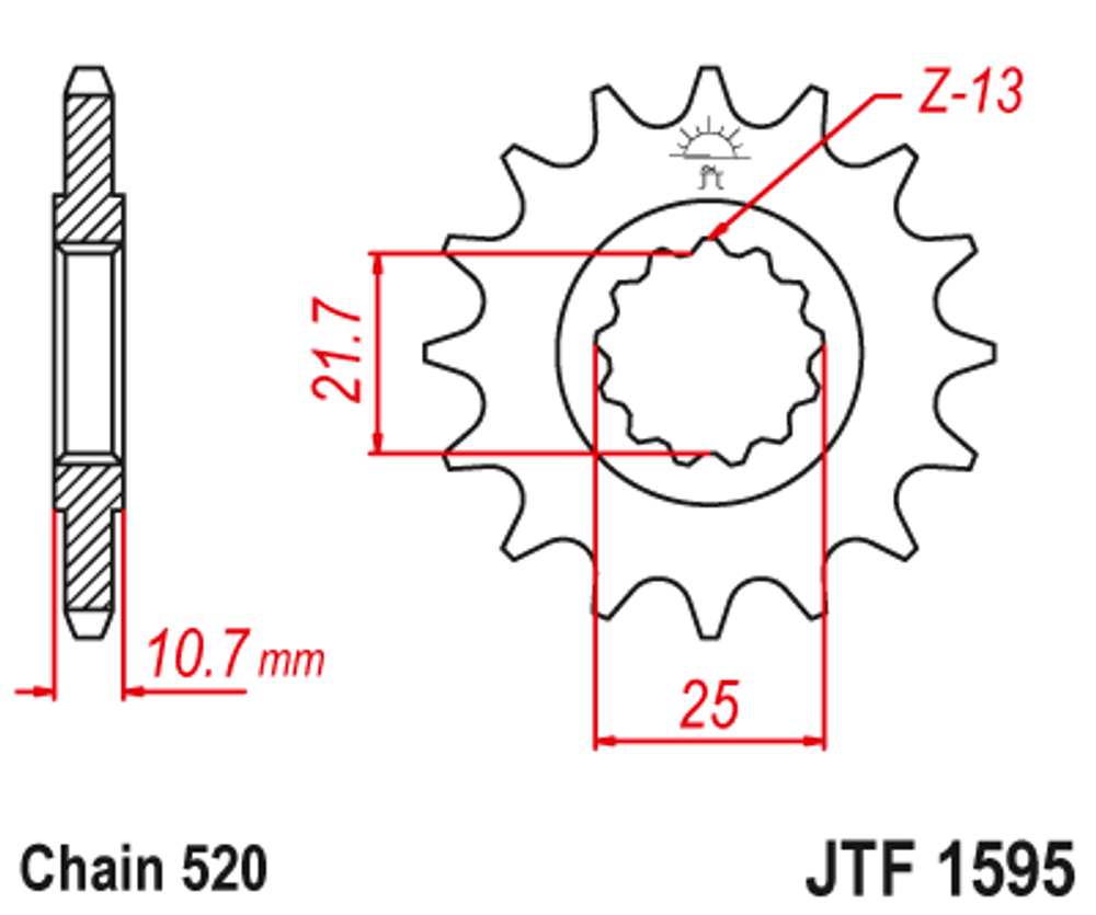 Звезда JTF1595.16RB