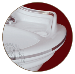 Биде подвесное Migliore Milady ML.MLD-25.730.D2.PL, декор хром