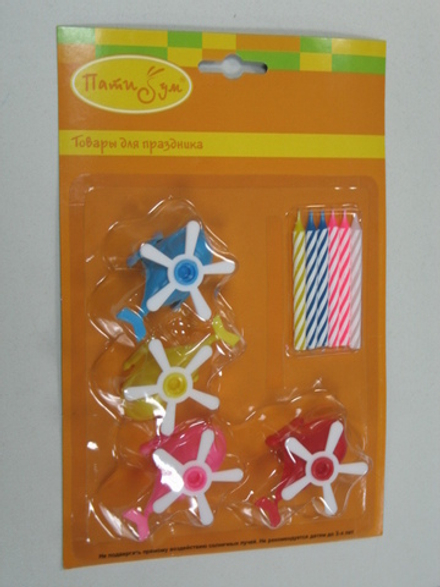 РАСПРОДАЖА Свечи с держателями Вертолеты (4шт)