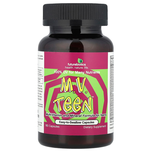 Futurebiotics, M.V. Teen™, мультивитамины и минералы для подростков, 180 капсул