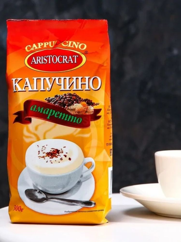 Растворимый кофе Aristocrat Капучино амаретто 300 г
