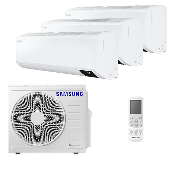 Мультисплит система на 3 комнаты Samsung AJ020TNTDKH/EA + AJ025TNTDKH/EA + AJ035TNTDKH/EA / AJ068TXJ3KH/EA