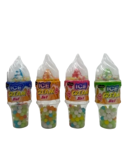 Леденцовая карамель в форме мороженого