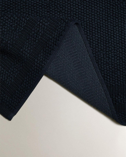 Zara Home - Нескользящий коврик для ванной из хлопка, синий, 50x70 см