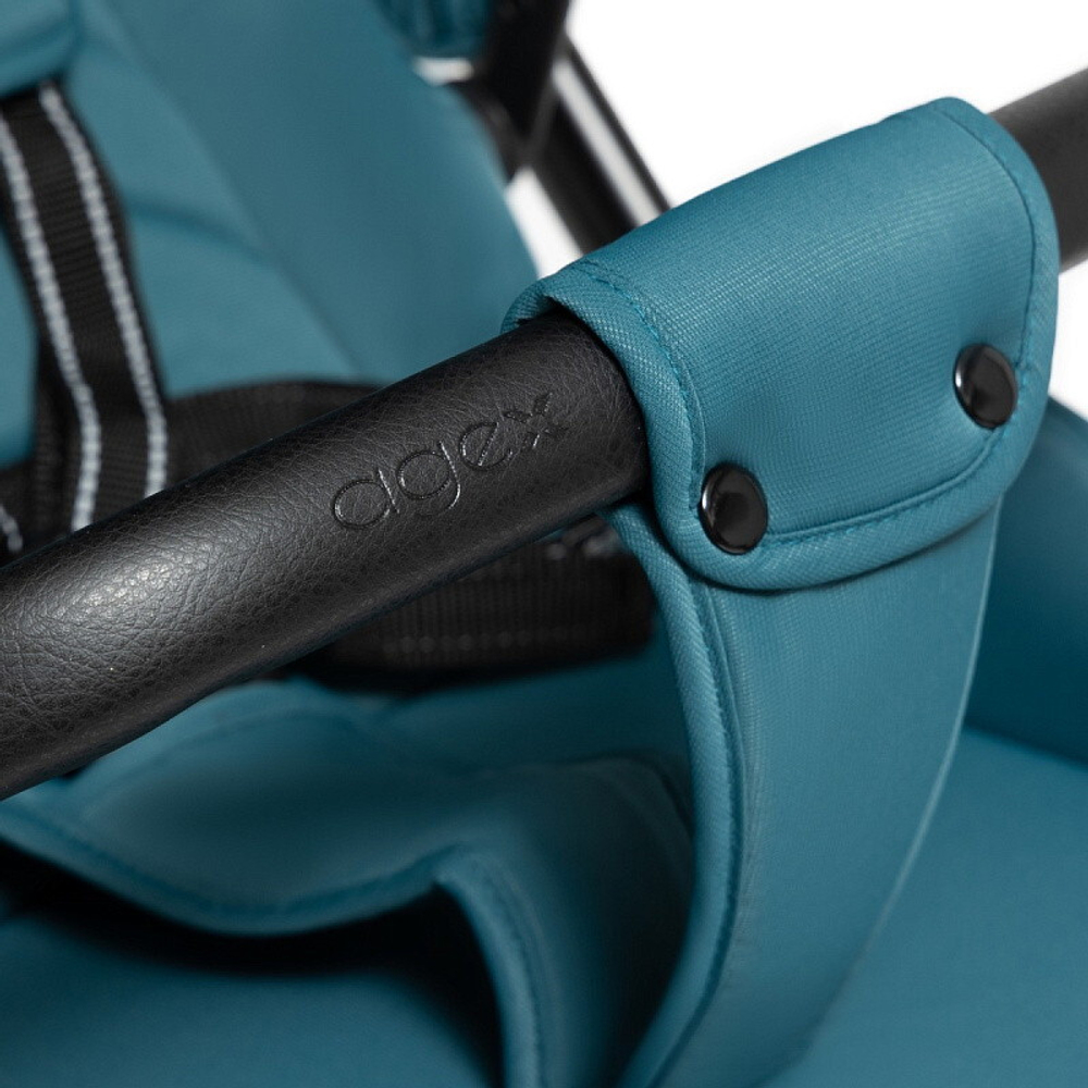 Коляска Agex Life 3 в 1 с автокреслом i-Safe Black ALG528 Green (Зеленый)