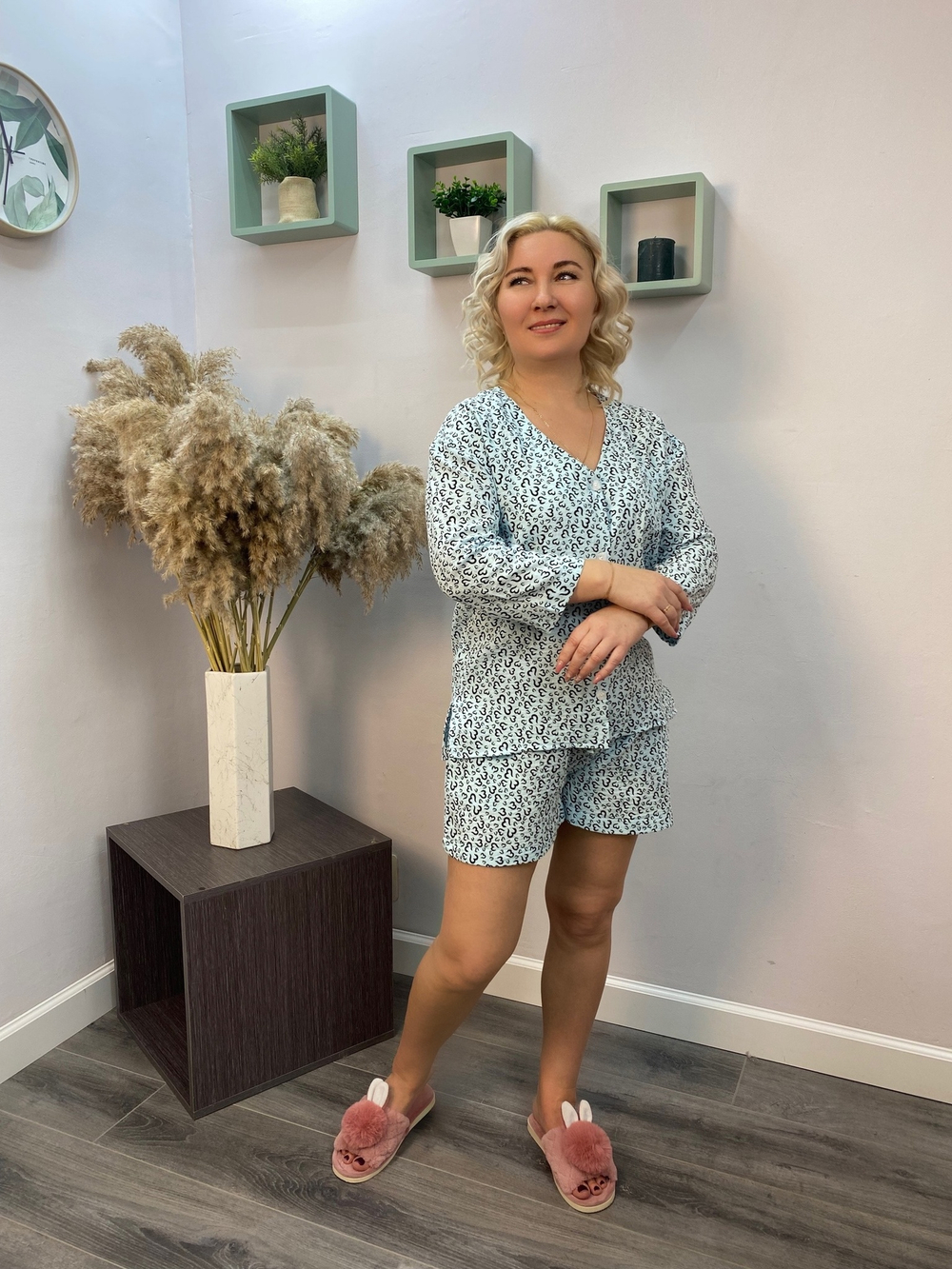 Пижама женская "579 муслин" шорты (199А)