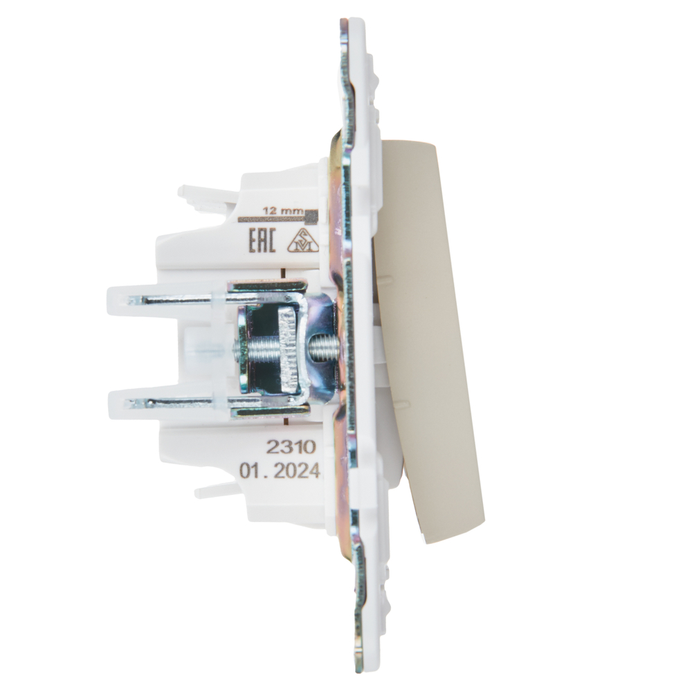 SKANDY Выключатель 3-клавишный 10А SK-V11B бежевый IEK