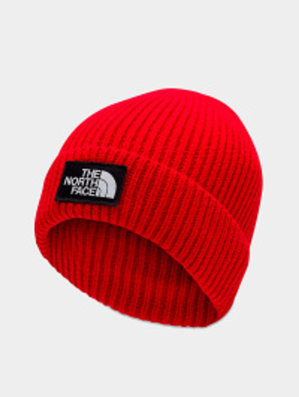 Шапка The North Face TNF LOGO BOX CUFFED BEANIE TNF RED