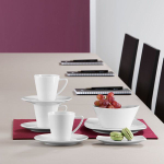 Тарелка «Опшенс» квадратная;фарфор;,L=24,5,B=24,5см;белый (Цвет: белый)