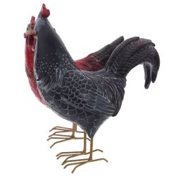 GAEM Фигурка декоративная "Петух с курицей", L15,5 W15,5 H20,5 см