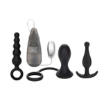 Анальный набор для мужчин Prostate Training (Цвет: черный с серебряным)