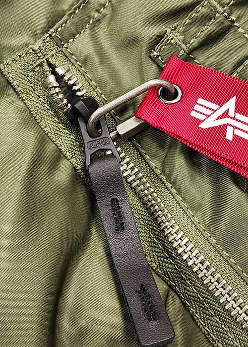 Куртка Аляска Alpha Slim Fit N-3B Parka (оливковая - s.green/orange)