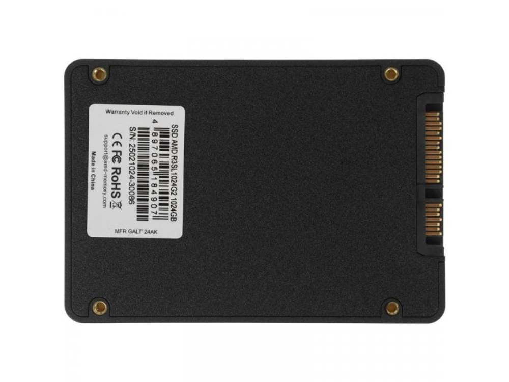 SSD накопитель AMD Radeon R3 1ТБ, 2.5" SATA, SATA III, [R3SL1024G2]