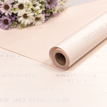 Пленка В рулоне 10 м х 58 см с печатью (Розовый)