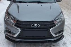 Сплиттер переднего бампера VTS 2.0 шагрень