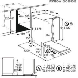 Встраиваемая посудомоечная машина AEG FSE 72517 P