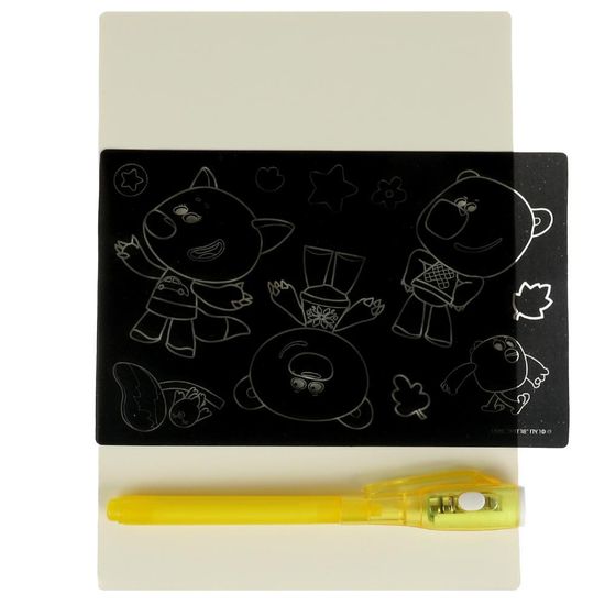 Доска для рисования Ми-ми-мишки с фонариком. формат а5 ИГРАЕМ ВМЕСТЕ
