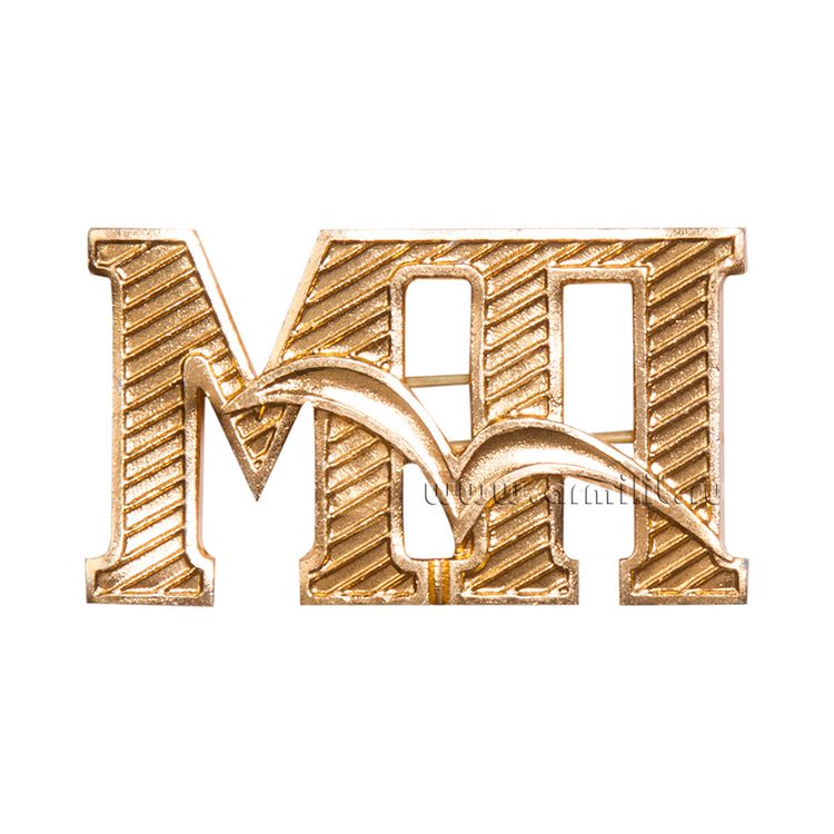 Буквы "МП" на погоны мет. зол.
