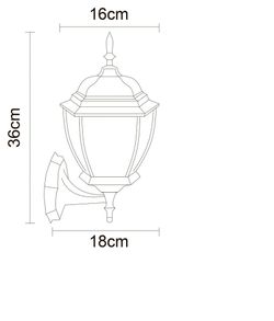 Уличный настенный светильник Arte Lamp