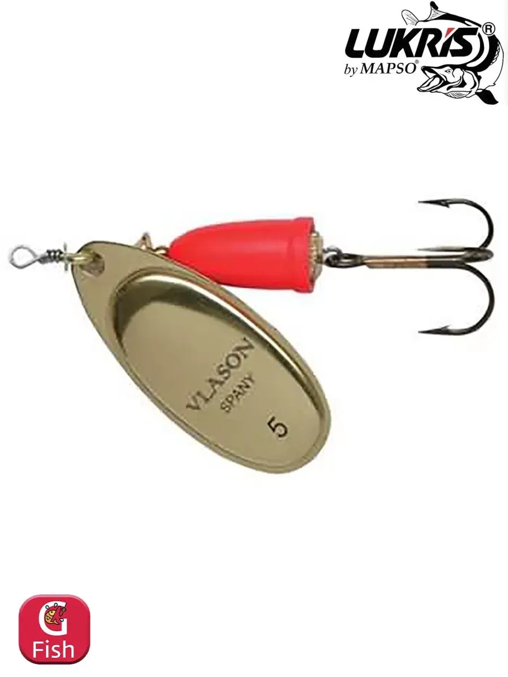 Блесна вертушка VLASON, 1, CFO, 1 шт 4 гр 50 мм