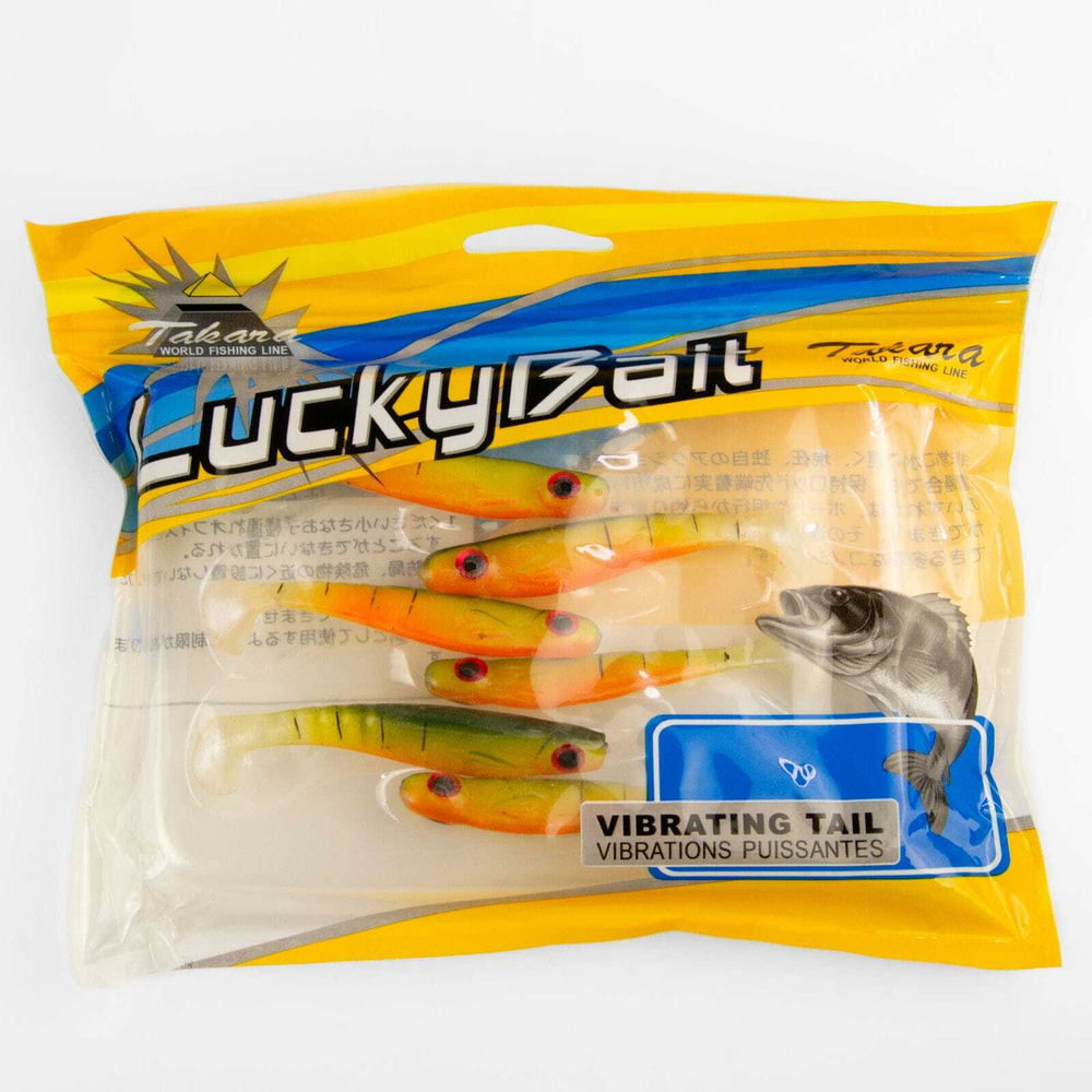 Твистер Takara LuckyBait 5107, 7.5см, 3.6гр (6шт/уп)