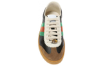 GUCCI Gucci G74 Web decoration webbing stitching Fashion sneakers Men's black and green