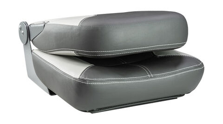 Кресло складное мягкое SPORT с высокой спинкой, серый/темно-серый