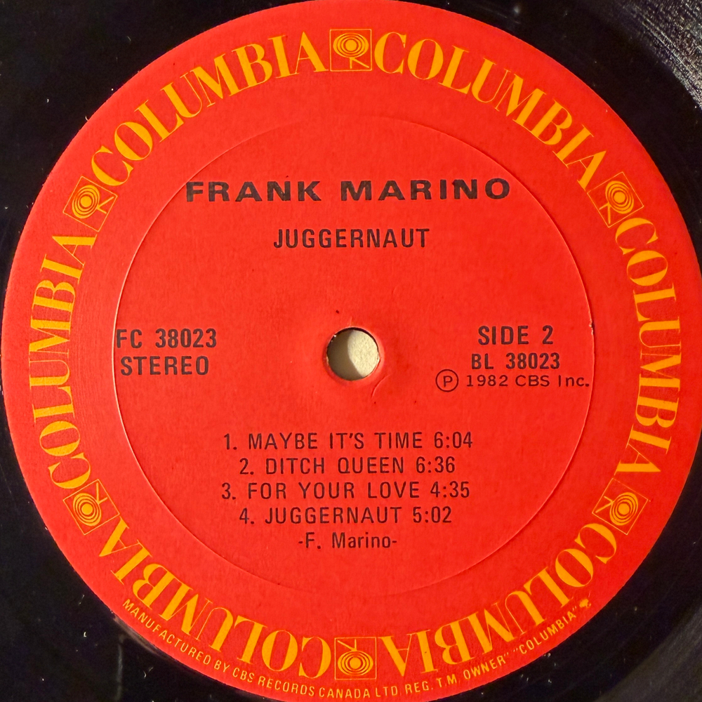 Frank Marino – Juggernaut (Канада 1982г.)Т