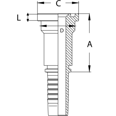 Фитинг DN 20 SFS 3/4 41.3