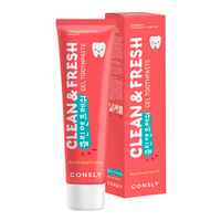 Гелевая зубная паста с экстрактами Красного Женьшеня и Ацеролы Consly Clean&Fresh Red Ginseng & Acerola Gel Toothpaste 105г