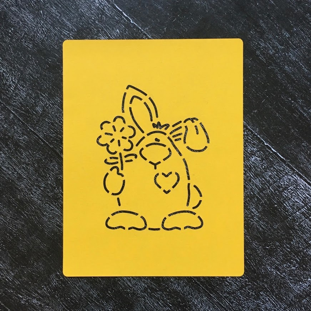 Зайка №14 с цветочком