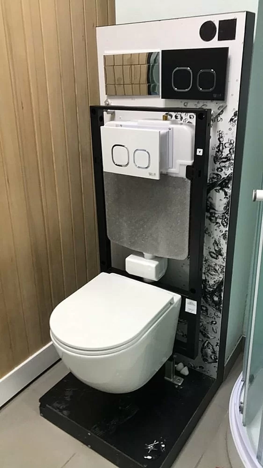 Унитаз с инсталляцией WeltWasser AMBERG 506 + MERZBACH 043 GL-WT + AMBERG RD-BL