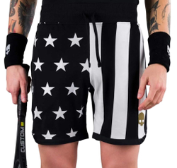 Мужские теннисные шорты Hydrogen Star Shorts Man - white/black
