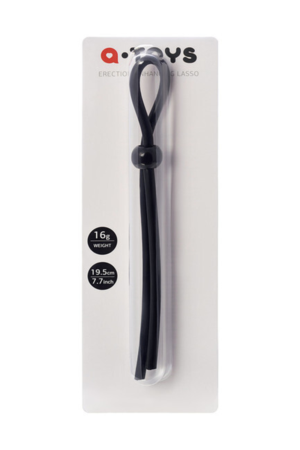 Лассо на пенис с одной бусиной A-toys (Цвет: черный)