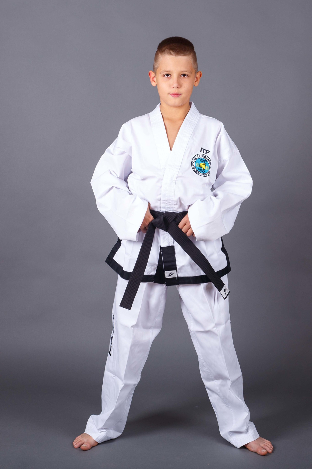 Добок ITF ProfSport (черный кант)