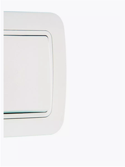 Выключатель Makel Lillium Natural 1-клавишный проходной белый 20876