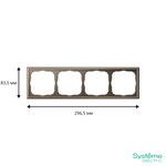 Рамка 4-м ArtGallery универс. мокко SE GAL000604