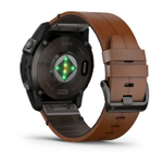 Умные часы Garmin Epix Pro Gen 2 Sapphire Edition 51 мм - Carbon Gray DLC Titanium With Chestnut Leather Band