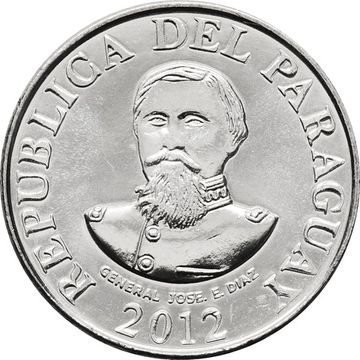 100 гуарани 2012 Парагвай