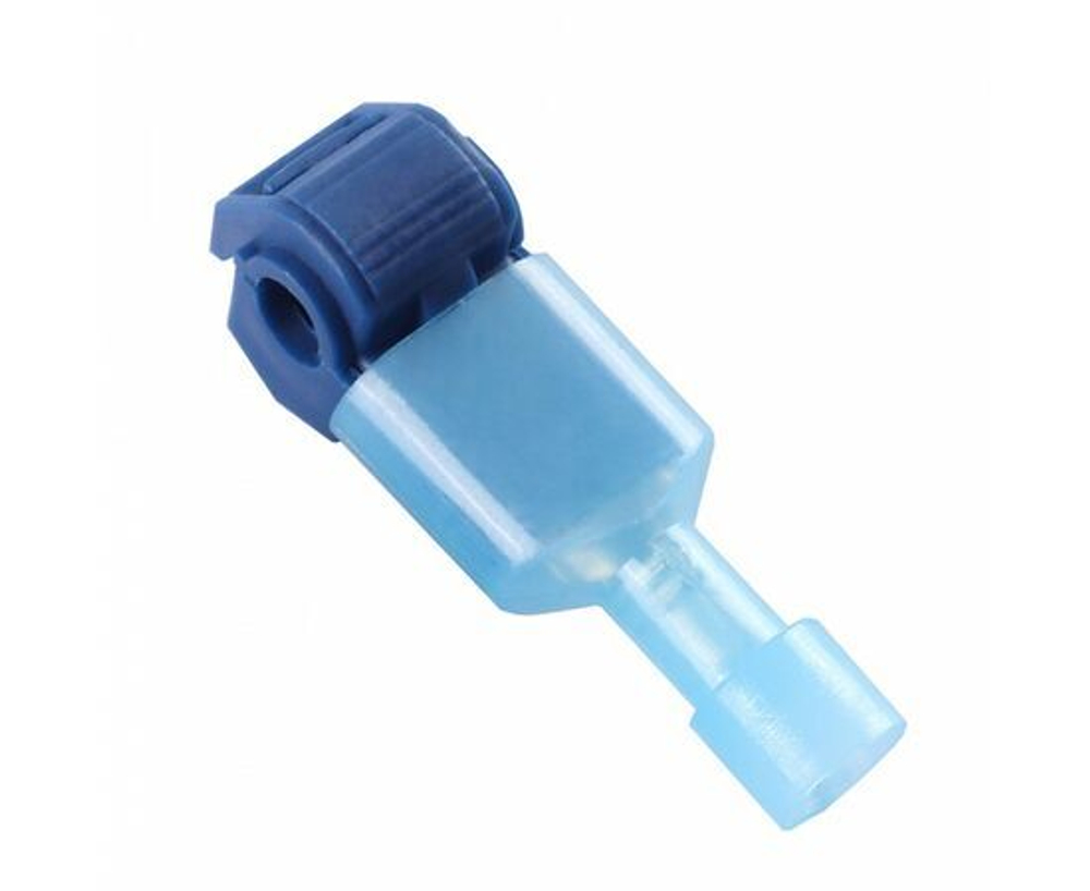 Набор из 100 штук Зажим прокалывающий ответвительный STEKKER с плоским разъемом (50 пар) сеч 0,75-2,5мм2, синий LD503-401-25