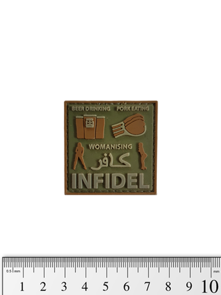 Шеврон Infidel Womanizing PVC. Олива