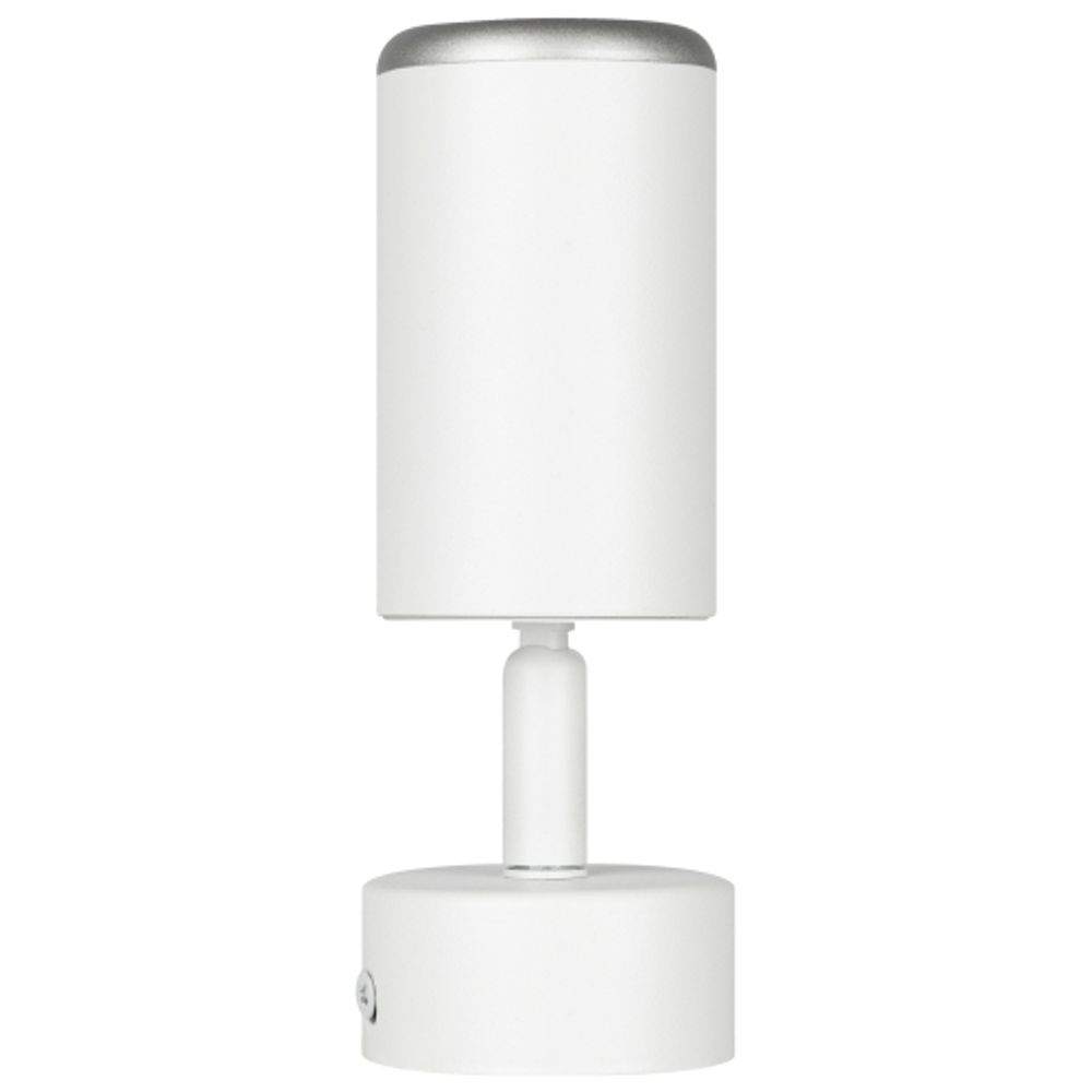 Светильник настенно-потолочный спот ЭРА OL55 WH/SL MR16 GU10 IP20 белый/серебро