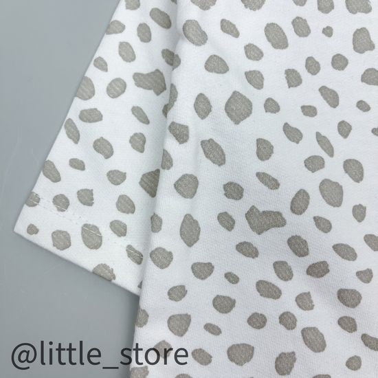 Слип "Любимые зверята" из футера с начесом, Камешки на сахаре