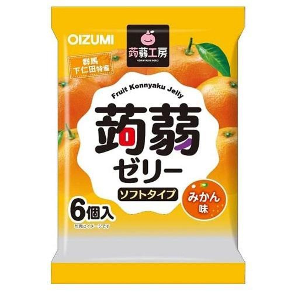 Желе “Oizumi” порционное Конняку со вкусом мандарина 6шт, 96г