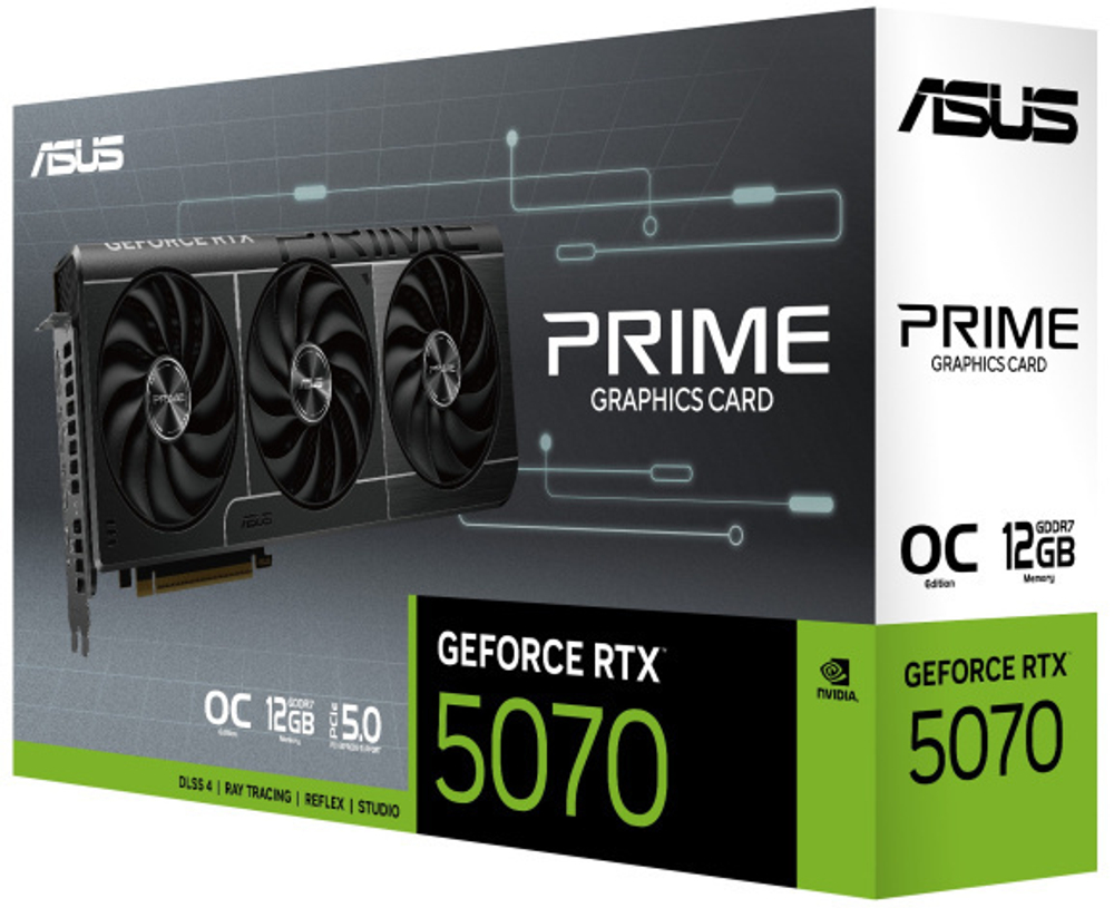 Видеокарта ASUS GeForce RTX 5070 PRIME OC (PRIME-RTX5070-O12G)