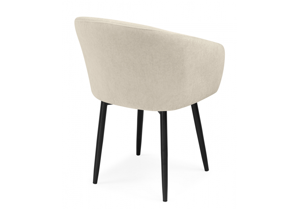 Стул на металлокаркасе Woodville Моншау marseille 2 данс, черный, ножки черные