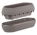 Кашпо ПИКАНТО овальное 280*115*90мм 1,3 л с пристегнутым поддоном