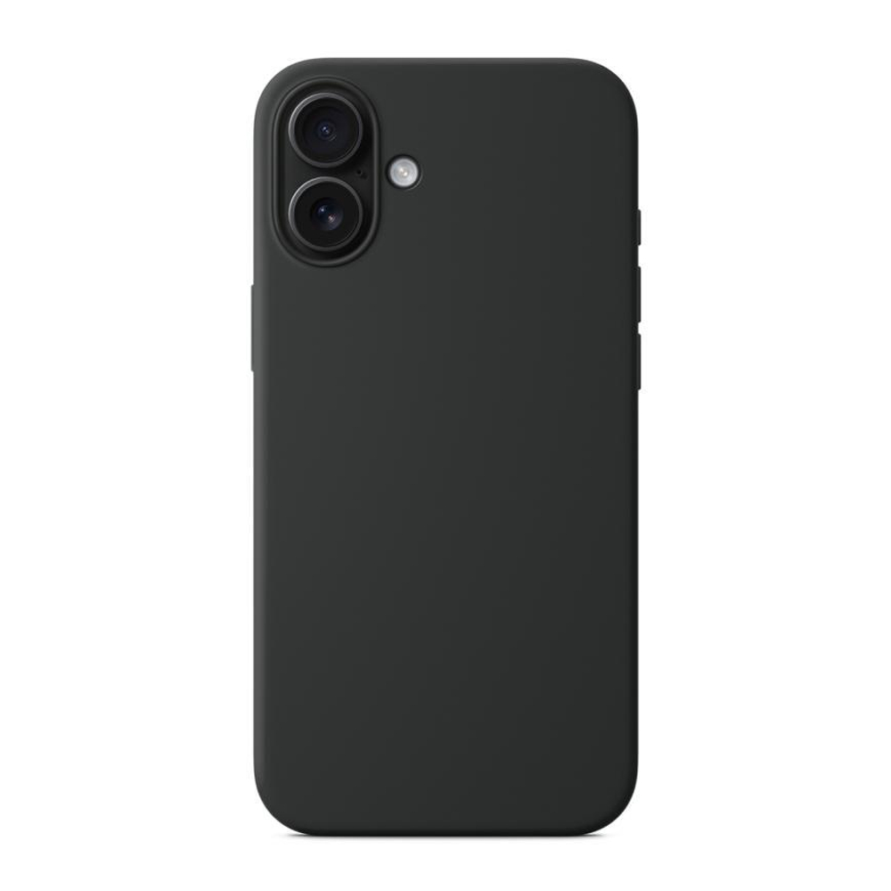 Силиконовый чехол MagSafe Apple Silicone Case для iPhone 16 Plus, Чёрный