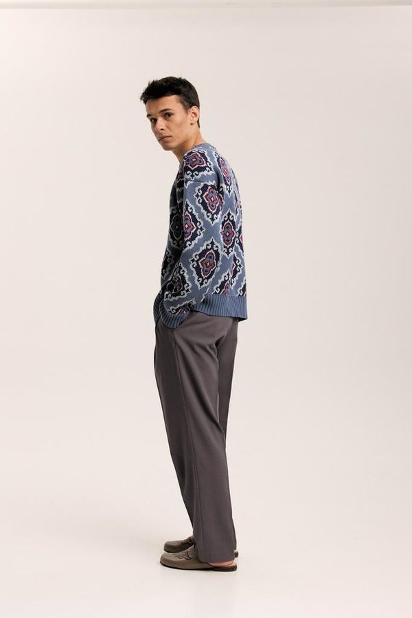 Свитер Джемпер Тюбетейка джинсовый - фото 5