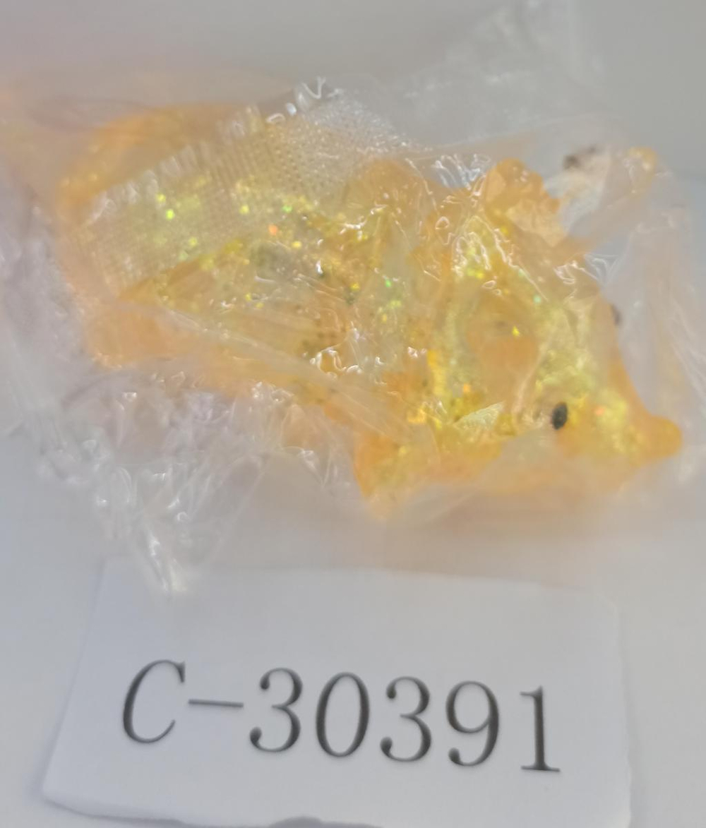 Мякиш с блестками Динозаврик, 4 цвета микс, с-30391